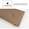 imageBedsure King Size Comforter Set Black  Bed in a Bag King Bedding 7 Pieces Cationic Dyed Bed Set Gift for Family Black Soft Bedding for All Seasons Comforter with Sheets Pillowcases amp Shams04  Brown Melange