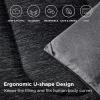 imageBedsure King Size Comforter Set Black  Bed in a Bag King Bedding 7 Pieces Cationic Dyed Bed Set Gift for Family Black Soft Bedding for All Seasons Comforter with Sheets Pillowcases amp Shams03  Charcoal Black Cooling