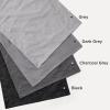 imageBedsure King Size Comforter Set Black  Bed in a Bag King Bedding 7 Pieces Cationic Dyed Bed Set Gift for Family Black Soft Bedding for All Seasons Comforter with Sheets Pillowcases amp Shams03  Grey Melange