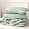 imageBedsure King Size Comforter Set Black  Bed in a Bag King Bedding 7 Pieces Cationic Dyed Bed Set Gift for Family Black Soft Bedding for All Seasons Comforter with Sheets Pillowcases amp Shams08  Mint Green  Reversible
