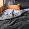 imageBedsure King Size Comforter Set Black  Bed in a Bag King Bedding 7 Pieces Cationic Dyed Bed Set Gift for Family Black Soft Bedding for All Seasons Comforter with Sheets Pillowcases amp Shams03  Charcoal Black Cooling
