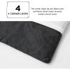 imageBedsure King Size Comforter Set Black  Bed in a Bag King Bedding 7 Pieces Cationic Dyed Bed Set Gift for Family Black Soft Bedding for All Seasons Comforter with Sheets Pillowcases amp Shams03  Charcoal Melange