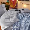 imageBedsure King Size Comforter Set Black  Bed in a Bag King Bedding 7 Pieces Cationic Dyed Bed Set Gift for Family Black Soft Bedding for All Seasons Comforter with Sheets Pillowcases amp Shams03  Light Grey Melange