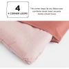 imageBedsure King Size Comforter Set Black  Bed in a Bag King Bedding 7 Pieces Cationic Dyed Bed Set Gift for Family Black Soft Bedding for All Seasons Comforter with Sheets Pillowcases amp Shams06  Pink Melange