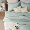 imageBedsure King Size Comforter Set Black  Bed in a Bag King Bedding 7 Pieces Cationic Dyed Bed Set Gift for Family Black Soft Bedding for All Seasons Comforter with Sheets Pillowcases amp Shams02  Mint Green Melange