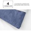 imageBedsure King Size Comforter Set Black  Bed in a Bag King Bedding 7 Pieces Cationic Dyed Bed Set Gift for Family Black Soft Bedding for All Seasons Comforter with Sheets Pillowcases amp Shams05  Infinity Blue Melange