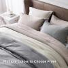 imageBedsure King Size Comforter Set Black  Bed in a Bag King Bedding 7 Pieces Cationic Dyed Bed Set Gift for Family Black Soft Bedding for All Seasons Comforter with Sheets Pillowcases amp Shams04  Taupe Melange