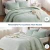 imageBedsure King Size Comforter Set Black  Bed in a Bag King Bedding 7 Pieces Cationic Dyed Bed Set Gift for Family Black Soft Bedding for All Seasons Comforter with Sheets Pillowcases amp Shams08  Mint Green  Reversible