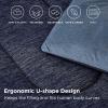 imageBedsure King Size Comforter Set Black  Bed in a Bag King Bedding 7 Pieces Cationic Dyed Bed Set Gift for Family Black Soft Bedding for All Seasons Comforter with Sheets Pillowcases amp Shams24  Navy Blue  Reversible