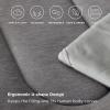 imageBedsure King Size Comforter Set Black  Bed in a Bag King Bedding 7 Pieces Cationic Dyed Bed Set Gift for Family Black Soft Bedding for All Seasons Comforter with Sheets Pillowcases amp Shams04  Light Grey  Reversible