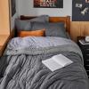 imageBedsure King Size Comforter Set Black  Bed in a Bag King Bedding 7 Pieces Cationic Dyed Bed Set Gift for Family Black Soft Bedding for All Seasons Comforter with Sheets Pillowcases amp Shams04  Dark Grey  Reversible
