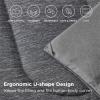 imageBedsure King Size Comforter Set Black  Bed in a Bag King Bedding 7 Pieces Cationic Dyed Bed Set Gift for Family Black Soft Bedding for All Seasons Comforter with Sheets Pillowcases amp Shams03  Dark Grey Cooling