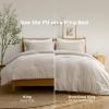 imageBedsure King Size Comforter Set Black  Bed in a Bag King Bedding 7 Pieces Cationic Dyed Bed Set Gift for Family Black Soft Bedding for All Seasons Comforter with Sheets Pillowcases amp Shams01  Beige Melange