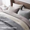 imageBedsure King Size Comforter Set Black  Bed in a Bag King Bedding 7 Pieces Cationic Dyed Bed Set Gift for Family Black Soft Bedding for All Seasons Comforter with Sheets Pillowcases amp Shams04  Oat Melange