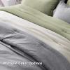 imageBedsure King Size Comforter Set Black  Bed in a Bag King Bedding 7 Pieces Cationic Dyed Bed Set Gift for Family Black Soft Bedding for All Seasons Comforter with Sheets Pillowcases amp Shams03  Light Grey Melange