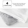 imageBedsure King Size Comforter Set Black  Bed in a Bag King Bedding 7 Pieces Cationic Dyed Bed Set Gift for Family Black Soft Bedding for All Seasons Comforter with Sheets Pillowcases amp Shams03  Light Grey Melange