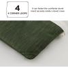 imageBedsure King Size Comforter Set Black  Bed in a Bag King Bedding 7 Pieces Cationic Dyed Bed Set Gift for Family Black Soft Bedding for All Seasons Comforter with Sheets Pillowcases amp Shams02  Olive Green Melange