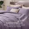imageBedsure King Size Comforter Set Black  Bed in a Bag King Bedding 7 Pieces Cationic Dyed Bed Set Gift for Family Black Soft Bedding for All Seasons Comforter with Sheets Pillowcases amp Shams07  Grayish Purple Melange