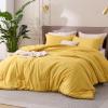 imageBedsure King Size Comforter Set Black  Bed in a Bag King Bedding 7 Pieces Cationic Dyed Bed Set Gift for Family Black Soft Bedding for All Seasons Comforter with Sheets Pillowcases amp Shams09  Yellow Melange
