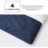 imageBedsure King Size Comforter Set Black  Bed in a Bag King Bedding 7 Pieces Cationic Dyed Bed Set Gift for Family Black Soft Bedding for All Seasons Comforter with Sheets Pillowcases amp Shams05  Navy Melange