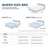 imageBedsure King Size Comforter Set Black  Bed in a Bag King Bedding 7 Pieces Cationic Dyed Bed Set Gift for Family Black Soft Bedding for All Seasons Comforter with Sheets Pillowcases amp Shams05  Light Blue Melange