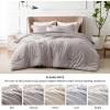 imageBedsure King Size Comforter Set Black  Bed in a Bag King Bedding 7 Pieces Cationic Dyed Bed Set Gift for Family Black Soft Bedding for All Seasons Comforter with Sheets Pillowcases amp Shams04  Taupe Melange