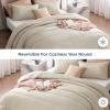 imageBedsure King Size Comforter Set Black  Bed in a Bag King Bedding 7 Pieces Cationic Dyed Bed Set Gift for Family Black Soft Bedding for All Seasons Comforter with Sheets Pillowcases amp Shams07  Linen  Reversible