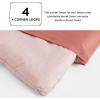imageBedsure King Size Comforter Set Black  Bed in a Bag King Bedding 7 Pieces Cationic Dyed Bed Set Gift for Family Black Soft Bedding for All Seasons Comforter with Sheets Pillowcases amp Shams06  Pink Melange