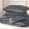 imageBedsure King Size Comforter Set Black  Bed in a Bag King Bedding 7 Pieces Cationic Dyed Bed Set Gift for Family Black Soft Bedding for All Seasons Comforter with Sheets Pillowcases amp Shams03  Dark Grey Cooling