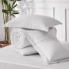 imageBedsure King Size Comforter Set Black  Bed in a Bag King Bedding 7 Pieces Cationic Dyed Bed Set Gift for Family Black Soft Bedding for All Seasons Comforter with Sheets Pillowcases amp Shams03  Grayish White Melange