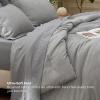 imageBedsure King Size Comforter Set Black  Bed in a Bag King Bedding 7 Pieces Cationic Dyed Bed Set Gift for Family Black Soft Bedding for All Seasons Comforter with Sheets Pillowcases amp Shams03  Dark Grey