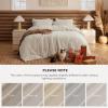 imageBedsure King Size Comforter Set Black  Bed in a Bag King Bedding 7 Pieces Cationic Dyed Bed Set Gift for Family Black Soft Bedding for All Seasons Comforter with Sheets Pillowcases amp Shams01  Beige Melange