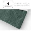 imageBedsure King Size Comforter Set Black  Bed in a Bag King Bedding 7 Pieces Cationic Dyed Bed Set Gift for Family Black Soft Bedding for All Seasons Comforter with Sheets Pillowcases amp Shams02  Dark Green Melange