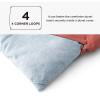 imageBedsure King Size Comforter Set Black  Bed in a Bag King Bedding 7 Pieces Cationic Dyed Bed Set Gift for Family Black Soft Bedding for All Seasons Comforter with Sheets Pillowcases amp Shams05  Light Blue Melange