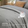 imageBedsure King Size Comforter Set Black  Bed in a Bag King Bedding 7 Pieces Cationic Dyed Bed Set Gift for Family Black Soft Bedding for All Seasons Comforter with Sheets Pillowcases amp Shams03  Dark Grey