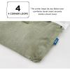 imageBedsure King Size Comforter Set Black  Bed in a Bag King Bedding 7 Pieces Cationic Dyed Bed Set Gift for Family Black Soft Bedding for All Seasons Comforter with Sheets Pillowcases amp Shams02  Tea Green Melange