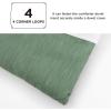 imageBedsure King Size Comforter Set Black  Bed in a Bag King Bedding 7 Pieces Cationic Dyed Bed Set Gift for Family Black Soft Bedding for All Seasons Comforter with Sheets Pillowcases amp Shams02  Green Melange