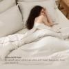 imageBedsure King Size Comforter Set Black  Bed in a Bag King Bedding 7 Pieces Cationic Dyed Bed Set Gift for Family Black Soft Bedding for All Seasons Comforter with Sheets Pillowcases amp Shams04  Beige