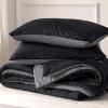 imageBedsure King Size Comforter Set Black  Bed in a Bag King Bedding 7 Pieces Cationic Dyed Bed Set Gift for Family Black Soft Bedding for All Seasons Comforter with Sheets Pillowcases amp Shams03  Charcoal Black Cooling