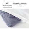 imageBedsure King Size Comforter Set Black  Bed in a Bag King Bedding 7 Pieces Cationic Dyed Bed Set Gift for Family Black Soft Bedding for All Seasons Comforter with Sheets Pillowcases amp Shams05  Denim Grey Melange