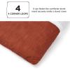 imageBedsure King Size Comforter Set Black  Bed in a Bag King Bedding 7 Pieces Cationic Dyed Bed Set Gift for Family Black Soft Bedding for All Seasons Comforter with Sheets Pillowcases amp Shams08  Orange Melange