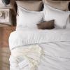imageBedsure King Size Comforter Set Black  Bed in a Bag King Bedding 7 Pieces Cationic Dyed Bed Set Gift for Family Black Soft Bedding for All Seasons Comforter with Sheets Pillowcases amp Shams03  Grayish White Melange