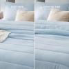 imageBedsure King Size Comforter Set Black  Bed in a Bag King Bedding 7 Pieces Cationic Dyed Bed Set Gift for Family Black Soft Bedding for All Seasons Comforter with Sheets Pillowcases amp Shams05  Icy Blue Cooling