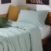 imageBedsure King Size Comforter Set Black  Bed in a Bag King Bedding 7 Pieces Cationic Dyed Bed Set Gift for Family Black Soft Bedding for All Seasons Comforter with Sheets Pillowcases amp Shams02  Mint Green Melange