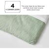 imageBedsure King Size Comforter Set Black  Bed in a Bag King Bedding 7 Pieces Cationic Dyed Bed Set Gift for Family Black Soft Bedding for All Seasons Comforter with Sheets Pillowcases amp Shams02  Celadon Green Melange