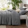 imageBedsure King Size Comforter Set Black  Bed in a Bag King Bedding 7 Pieces Cationic Dyed Bed Set Gift for Family Black Soft Bedding for All Seasons Comforter with Sheets Pillowcases amp Shams03  Dark Grey Melange