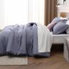 imageBedsure King Size Comforter Set Black  Bed in a Bag King Bedding 7 Pieces Cationic Dyed Bed Set Gift for Family Black Soft Bedding for All Seasons Comforter with Sheets Pillowcases amp Shams05  Denim Grey Melange