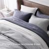imageBedsure King Size Comforter Set Black  Bed in a Bag King Bedding 7 Pieces Cationic Dyed Bed Set Gift for Family Black Soft Bedding for All Seasons Comforter with Sheets Pillowcases amp Shams03  Grayish White Melange
