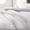 imageBedsure King Size Comforter Set Black  Bed in a Bag King Bedding 7 Pieces Cationic Dyed Bed Set Gift for Family Black Soft Bedding for All Seasons Comforter with Sheets Pillowcases amp Shams03  Grayish White Melange