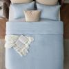 imageBedsure King Size Comforter Set Black  Bed in a Bag King Bedding 7 Pieces Cationic Dyed Bed Set Gift for Family Black Soft Bedding for All Seasons Comforter with Sheets Pillowcases amp Shams05  Icy Blue Cooling